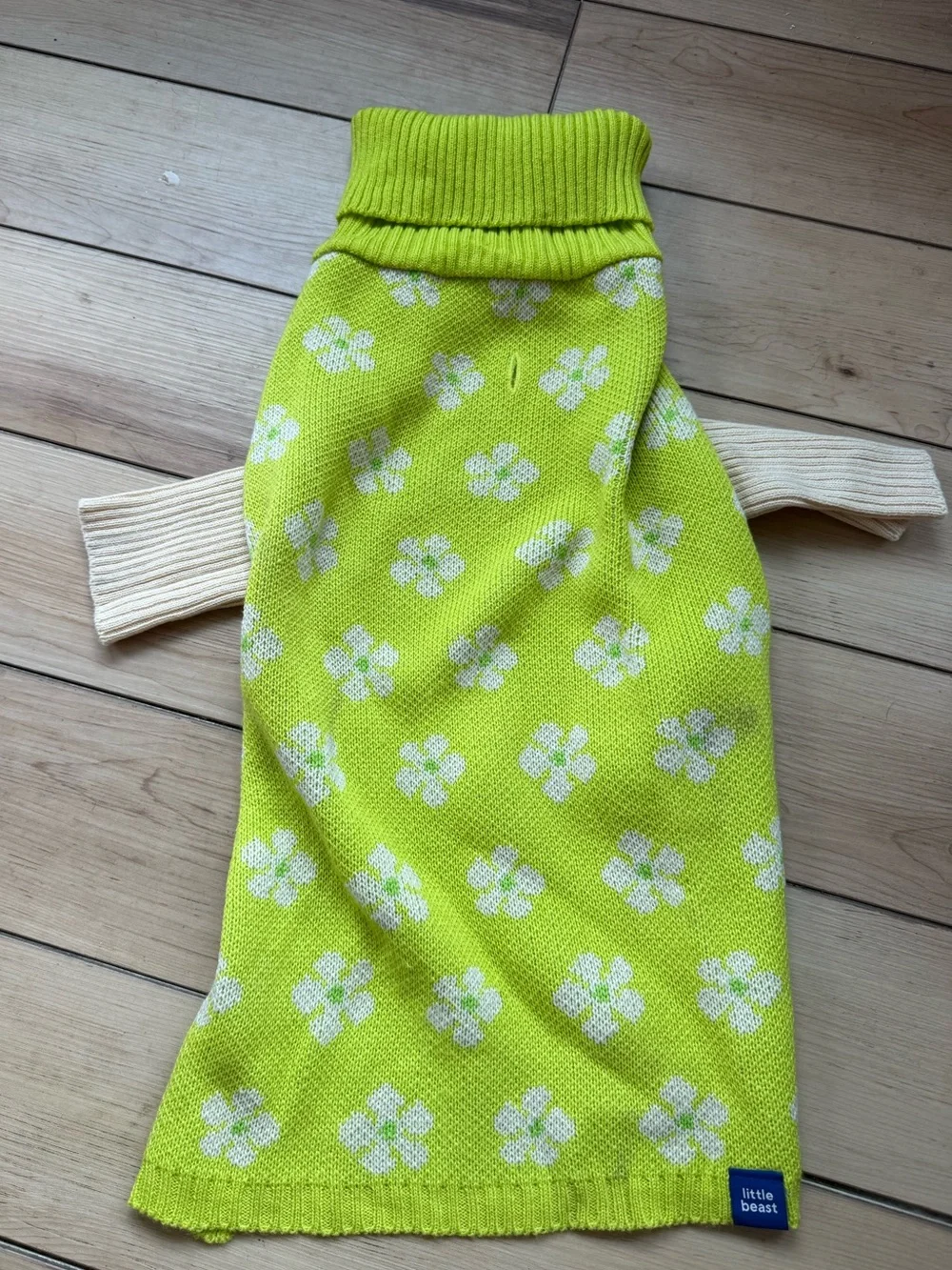 Little Beast Flower Power Dog Knit Sweater XL